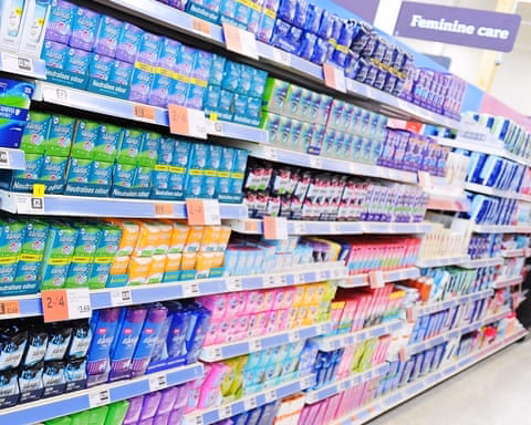 Băng vệ sinh chứa glyphosate