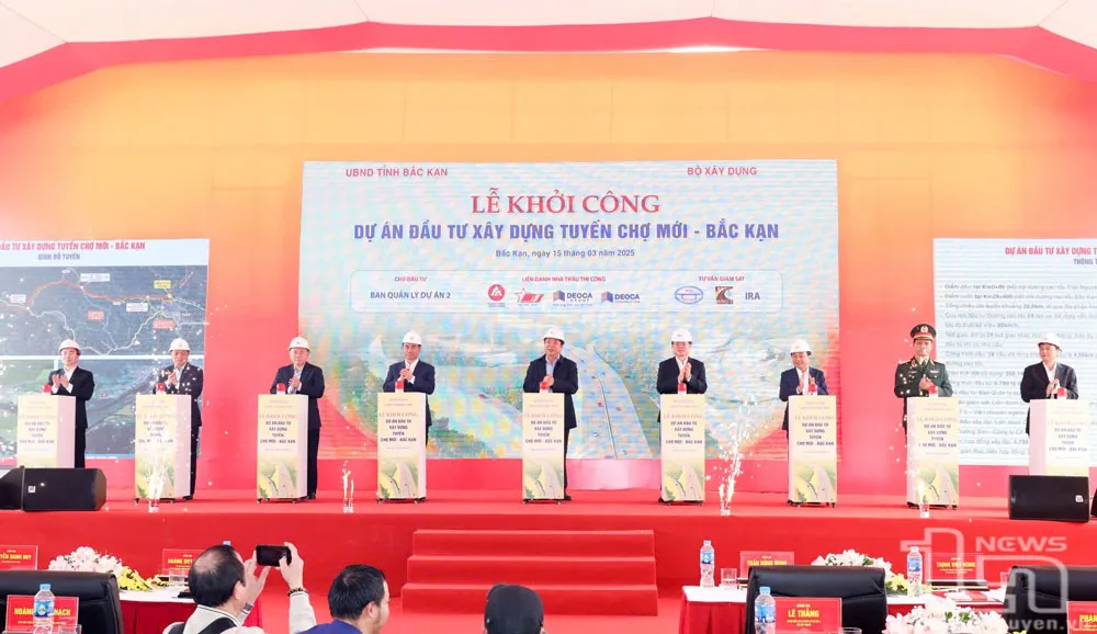 Khởi công Dự án đầu tư xây dựng tuyến cao tốc Chợ Mới - Bắc Kạn