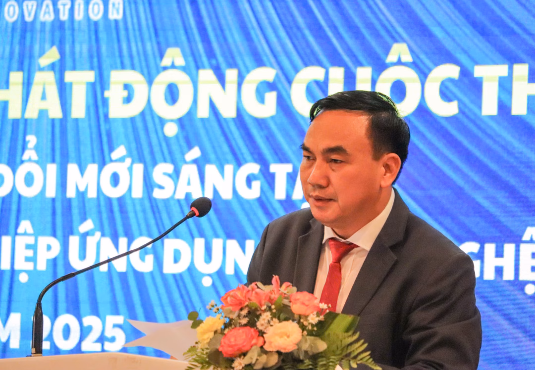 Ông Phạm Đình Dũng, Trưởng Ban Quản lý Khu Nông nghiệp Công nghệ cao TPHCM phát biểu tại sự kiện.