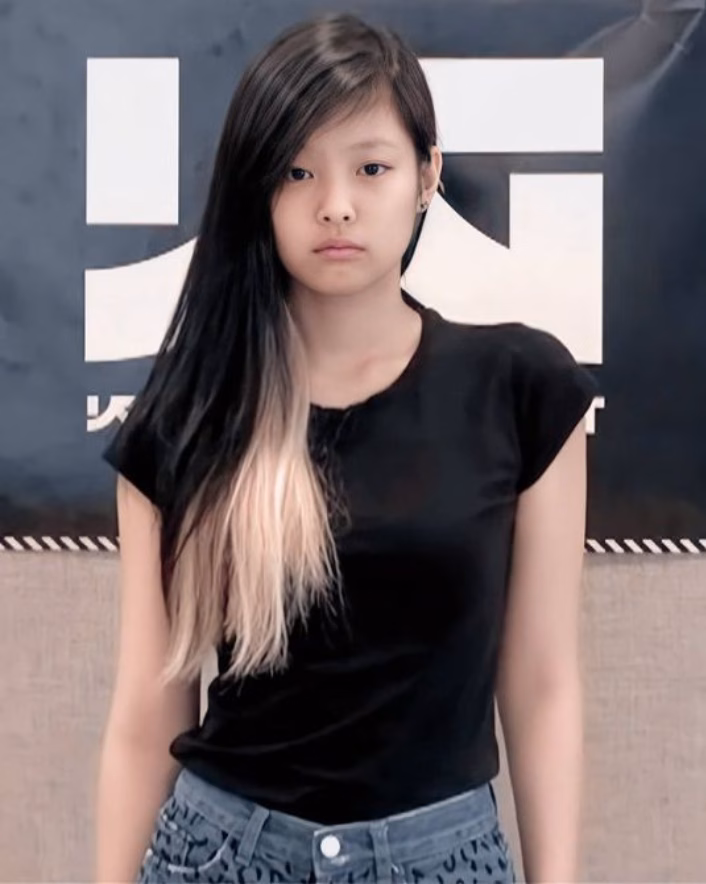 Jennie khi còn là thực tập sinh.