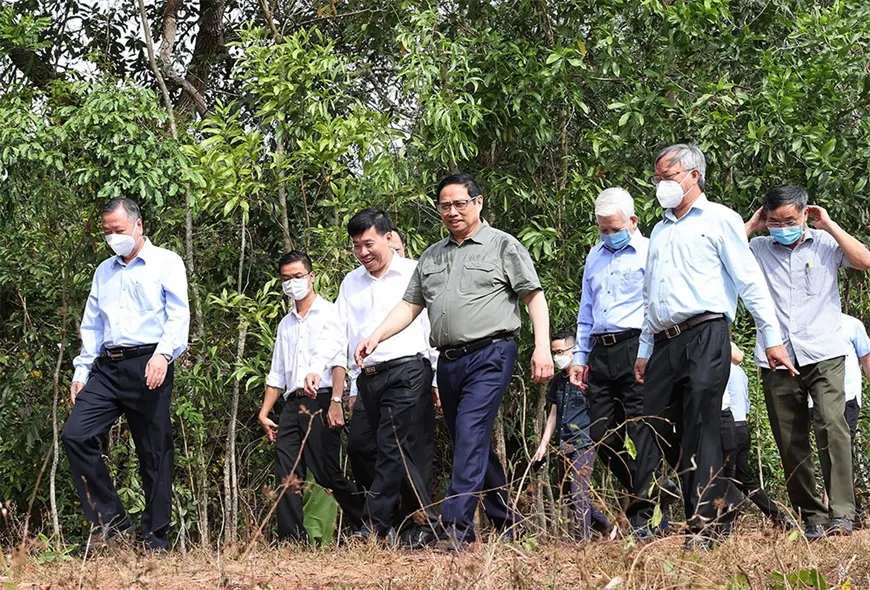 Thủ tướng Chính phủ Phạm Minh Chính kiểm tra thực tế tại Mã Đà