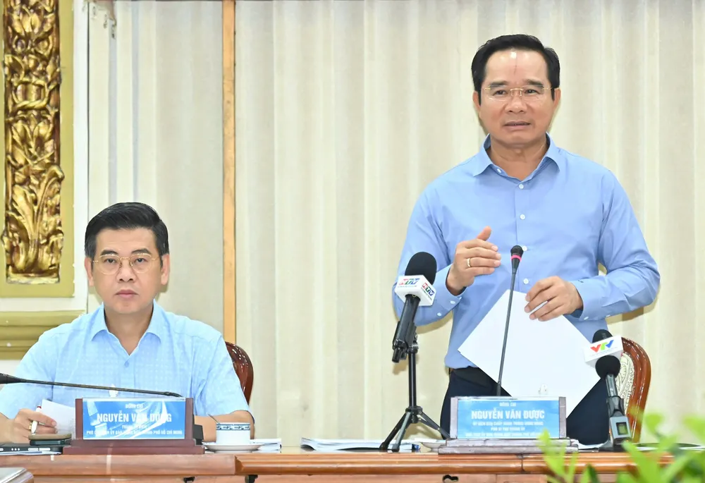Đồng chí Nguyễn Văn Được phát biểu