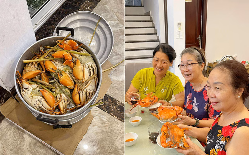 Du lịch tự túc, tận hưởng không khí gia đình ấm áp tại Sầm Sơn 10kg cua phục vụ các bữa ăn của gia đình