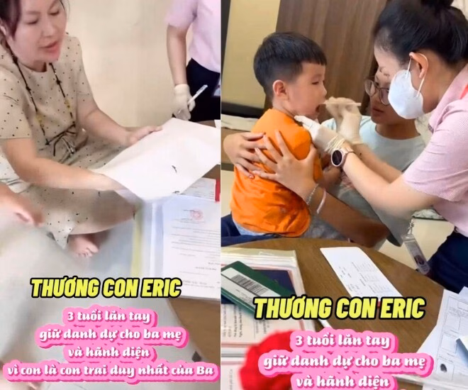 Vợ NSƯT Quý Bình lên tiếng về tin đồn xấu sau tang chồng Vợ Quý Bình đưa con trai là bé Eric đi xét nghiệm ADN.