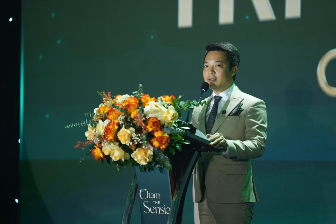 &Ocirc;ng Dương Ho&agrave;ng Minh, Ph&oacute; Chủ tịch HĐQT C&ocirc;ng ty Cổ phần Đầu tư Ph&aacute;t triển Tr&iacute; Dương chia sẻ tại sự kiện