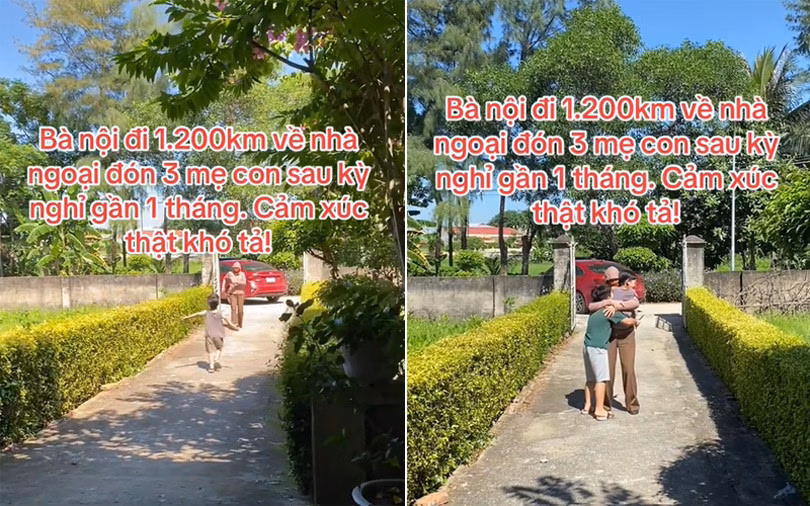 Mẹ chồng đi 1.200km về nhà thông gia đón cháu