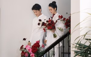 Á hậu Tâm Như bên cạnh nhà thiết kế Trần Thiện Khánh Á hậu Tâm Như đẹp dịu dàng trong lễ đính hôn - Ảnh 9.