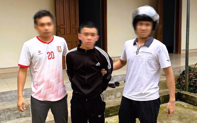 Nghi phạm bị bắt giữ Nghi phạm L.K.D. bị bắt giữ