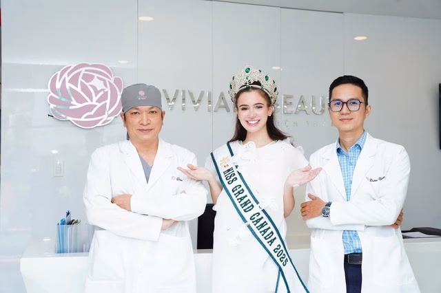 Layanna Robinson tại Việt Nam Miss Grand Canada 2025 trải nghiệm thẩm mỹ tại Việt Nam