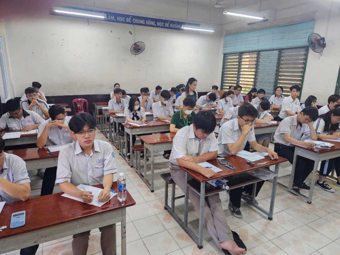 Thí sinh dự kỳ thi ở thành phố Hồ Chí Minh