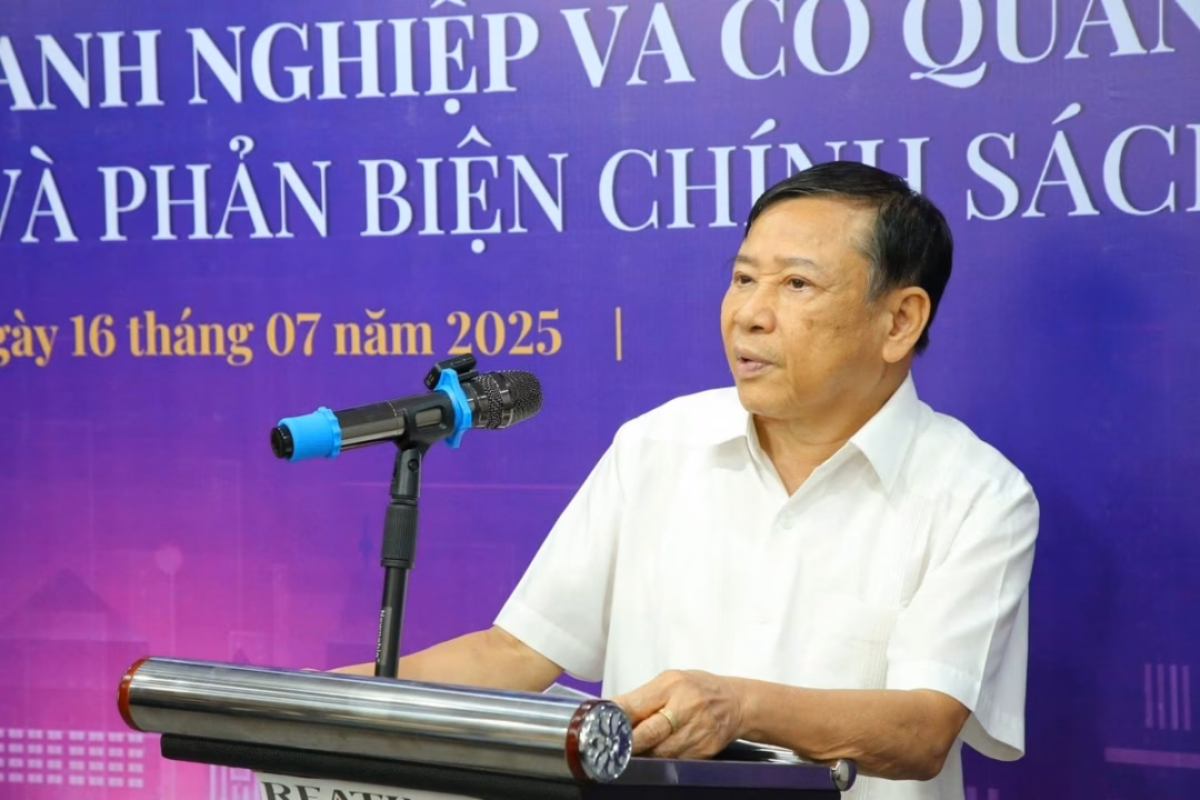 Vai trò của các chủ thể trong xây dựng và phản biện chính sách bất động sản Tiến sỹ Nguyễn Văn Khôi, Chủ tịch Hiệp hội Bất động sản Việt Nam. Ảnh: Reatimes.