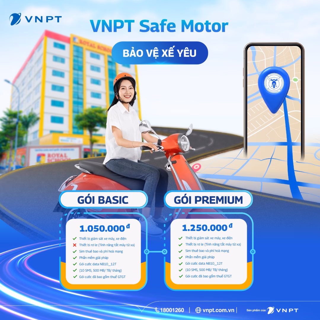 Các gói cước của VNPT Safe Motor