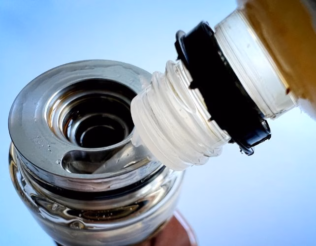 Most vape fluids contain a mixture of propylene glycol and glycerol as a carrier. (Artjom Kissler/Getty Images)