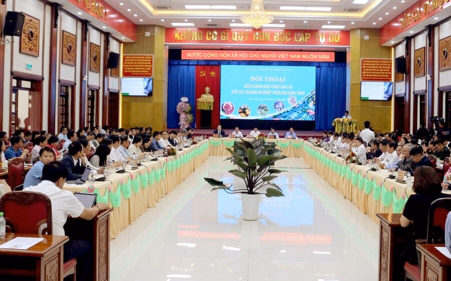 Gia Lai cam kết tạo mọi điều kiện để doanh nghiệp phát triển Tính đến ngày 18/7/2025, tỉnh Gia Lai mới có hơn 1.500 DN thành lập mới với tổng vốn đăng ký 12.800 tỷ đồng.
