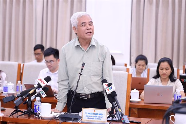 TS. Quách Tuấn Ngọc, nguyên Cục trưởng Cục CNTT, Bộ GDĐT phát biểu tại Hội nghị