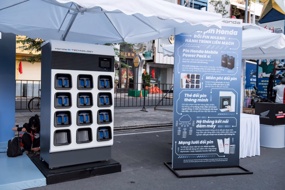Trạm sạc v&agrave; đổi pin Honda tại Việt Nam
