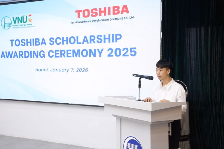 Vũ Quốc Tuấn &ndash; sinh vi&ecirc;n nhận học bổng Toshiba