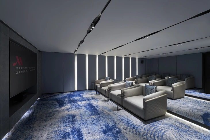 Rạp chiếu phim riêng tư tại tòa Lake, Grand Marina, Saigon - Ảnh: T.L