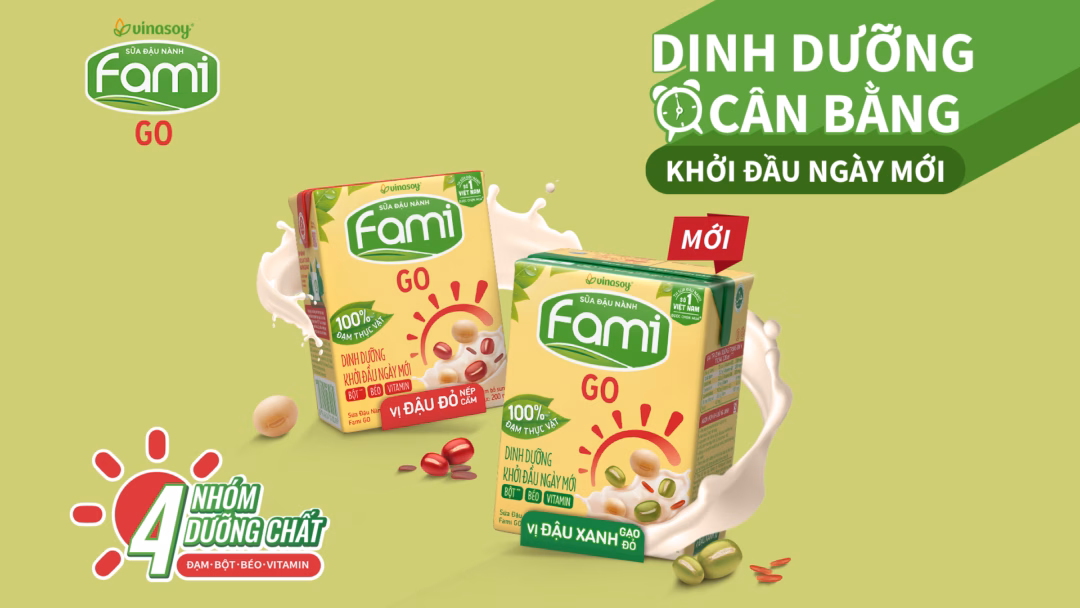 Đầy đủ 4 nhóm dưỡng chất, Fami Go là lựa chọn dinh dưỡng phù hợp để khởi đầu ngày mới