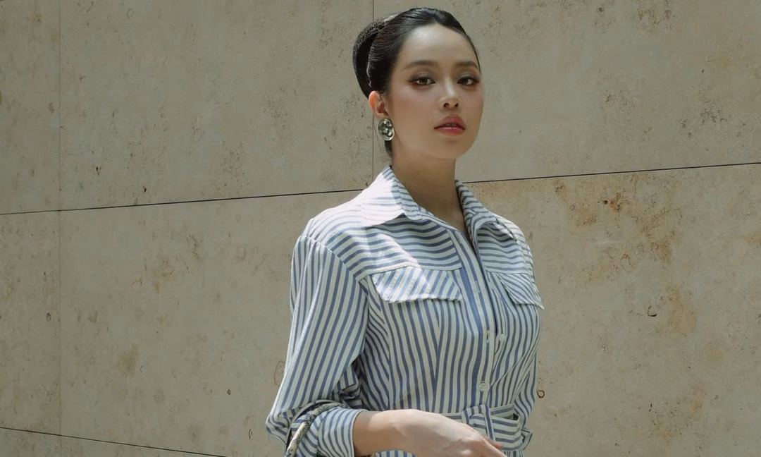 Hoa hậu Việt Nam diện váy cúp ngực tại Chung kết Hoa hậu Quốc tế Singapore