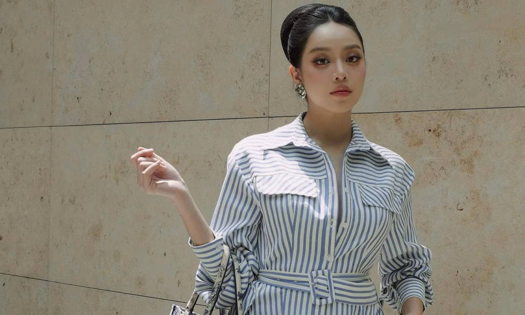 Hoa hậu Việt Nam diện váy cúp ngực tại Chung kết Hoa hậu Quốc tế Singapore