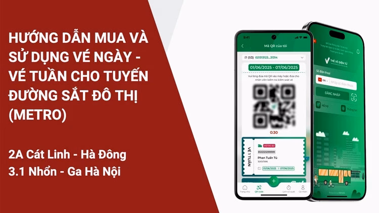 Hà Nội hướng dẫn cách mua vé tàu Metro qua ứng dụng điện thoại