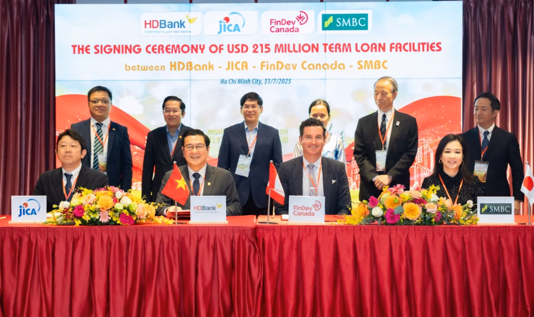 HDBank vay 215 triệu USD từ 3 đối tác quốc tế để phát triển bền vững