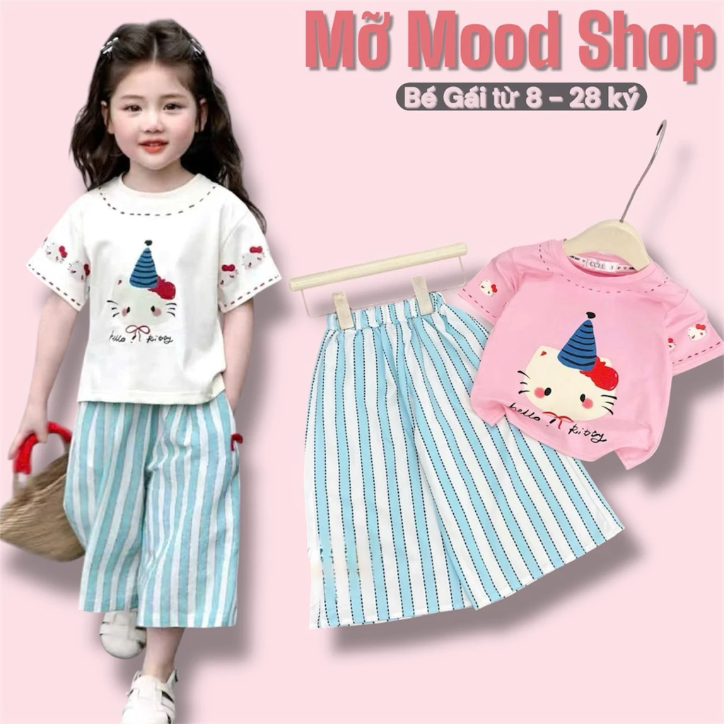 Làm thế nào để chọn set áo cotton phối quần kẻ suông cho bé gái phù hợp mà không làm sai phong cách Hàn Quốc?