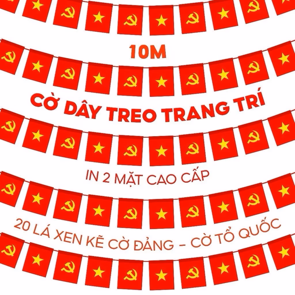 Tại sao dây cờ trang trí lại trở thành không thể thiếu trong mỗi dịp lễ hội ở Việt Nam và bí quyết treo không bị rối rắm