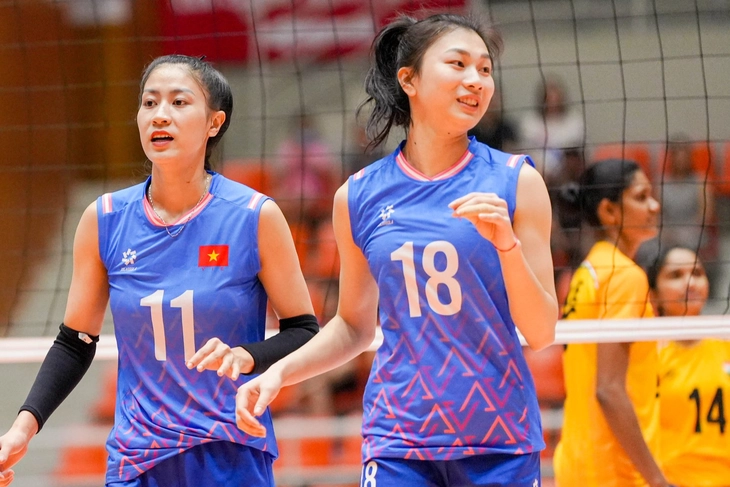Tuyển bóng chuyền nữ Việt Nam thua đậm U21 Trung Quốc tại giải Thượng Hải Đội hình dự bị của tuyển bóng chuyền nữ Việt Nam không thể vượt qua U21 Trung Quốc - Ảnh: AVC