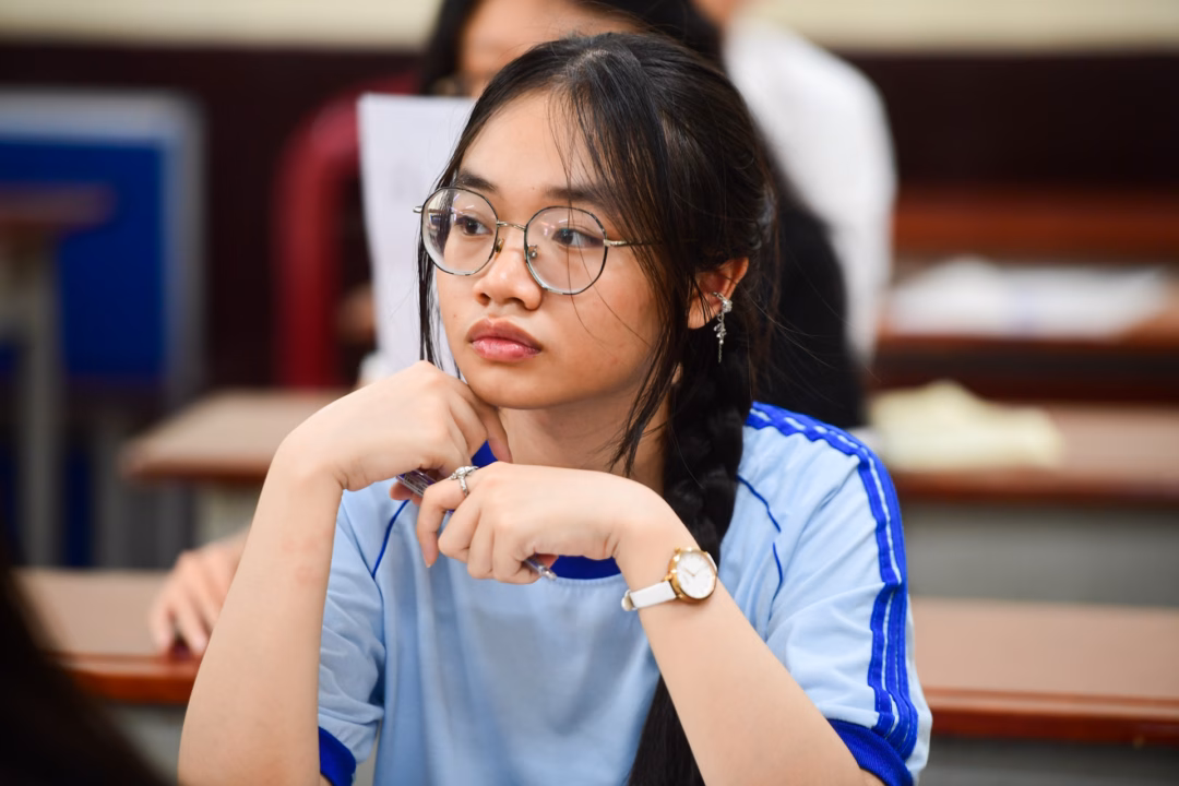 Điểm sàn đại học ở TPHCM năm 2025: Trường cao nhất 20 điểm Thí sinh dự thi tốt nghiệp THPT 2025. Ảnh: Nguyễn Huế