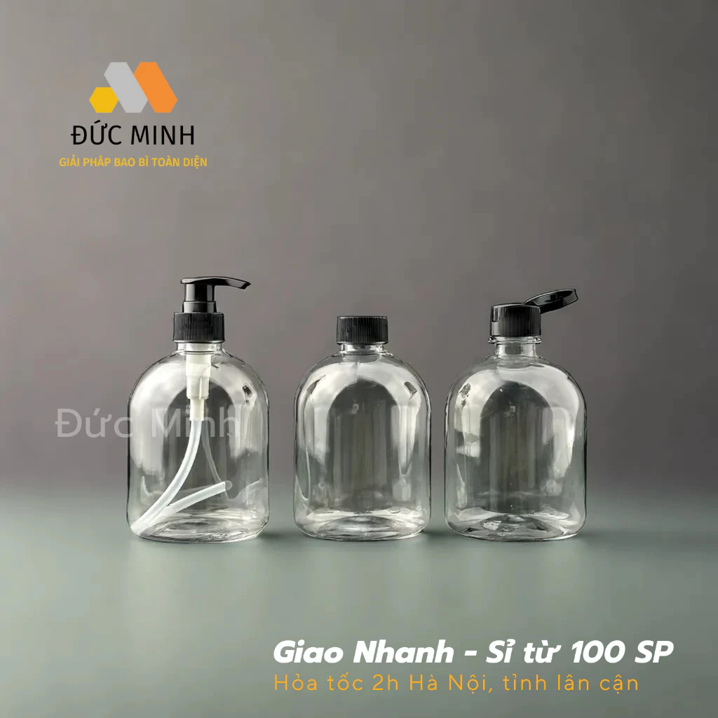 Lọ chiết dầu gội trong suốt – Sự tiện lợi ẩn sau thiết kế đơn giản