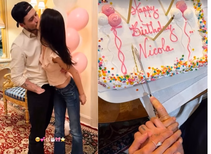 Brooklyn Beckham bên vợ và gia đình Brooklyn Beckham chia sẻ khoảnh khắc gia đình