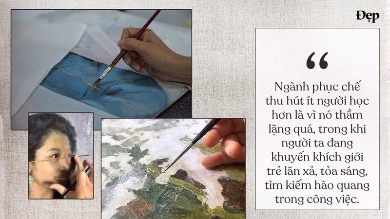 Ngành học của chị hẳn là rất… tốn kém?
