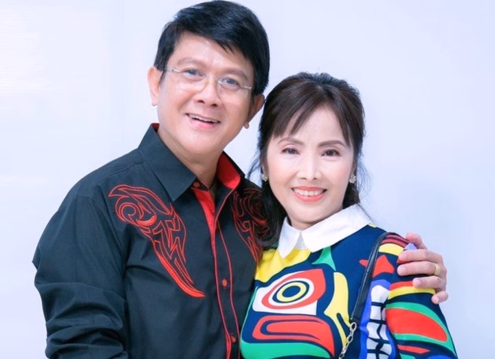 Nghệ sĩ hài Bảo Trí: Từ tuổi thơ bất hạnh đến sân khấu thành công Bảo Trí cùng bà xã Kim Tuyết.