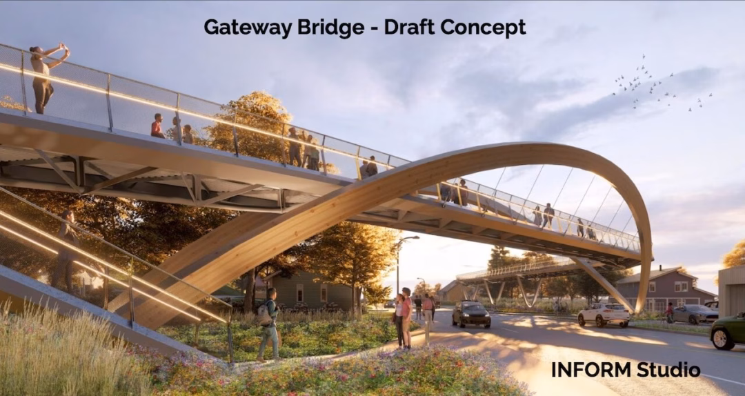 Cầu vượt đẹp nao lòng sắp được xây trên đường mòn Treeline ở Ann Arbor