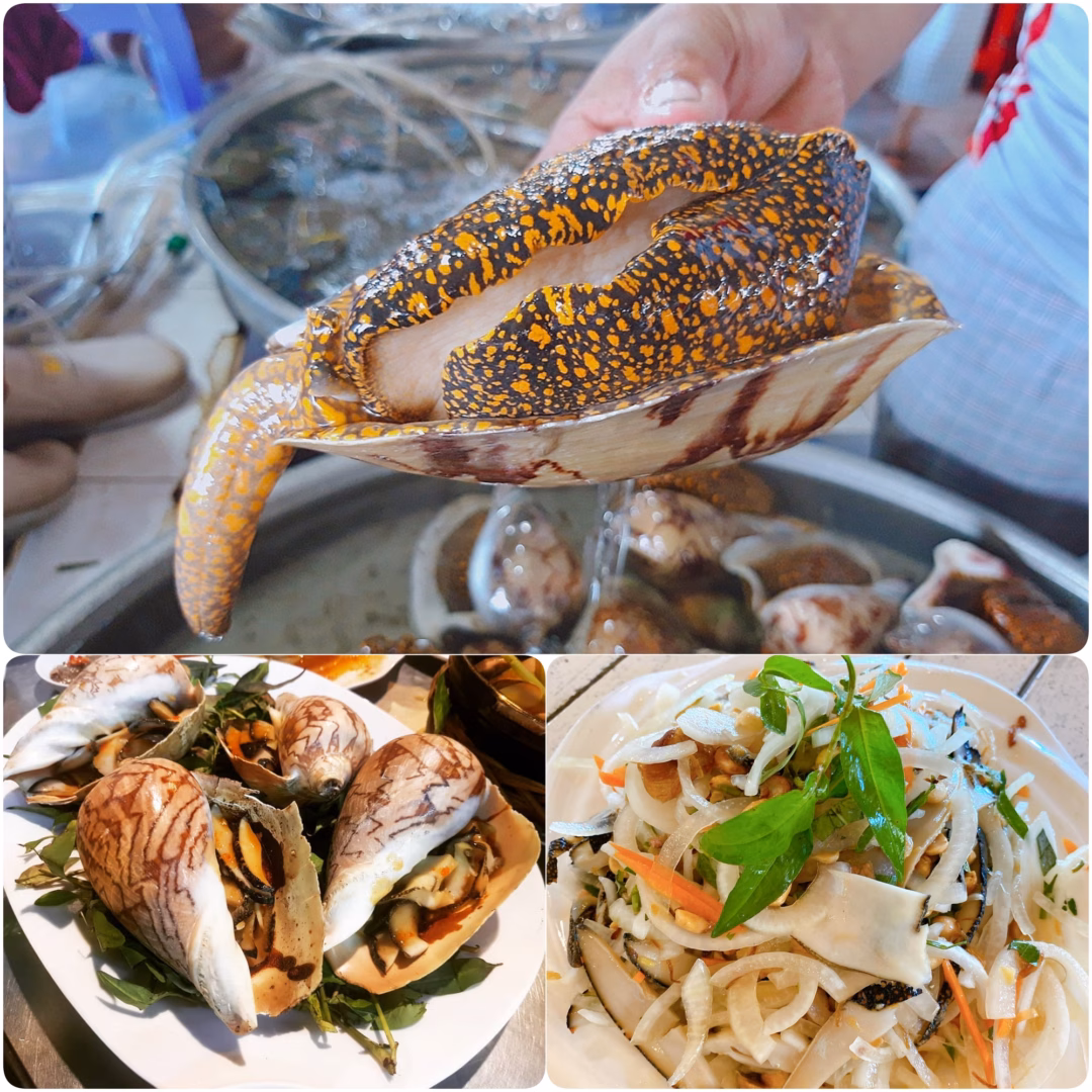 Khám phá vẻ đẹp và hương vị đặc trưng của vùng biển Bình Thuận Gỏi ốc giác là món ăn nhất định phải thử khi đến đảo Phú Quý - Ảnh: internet