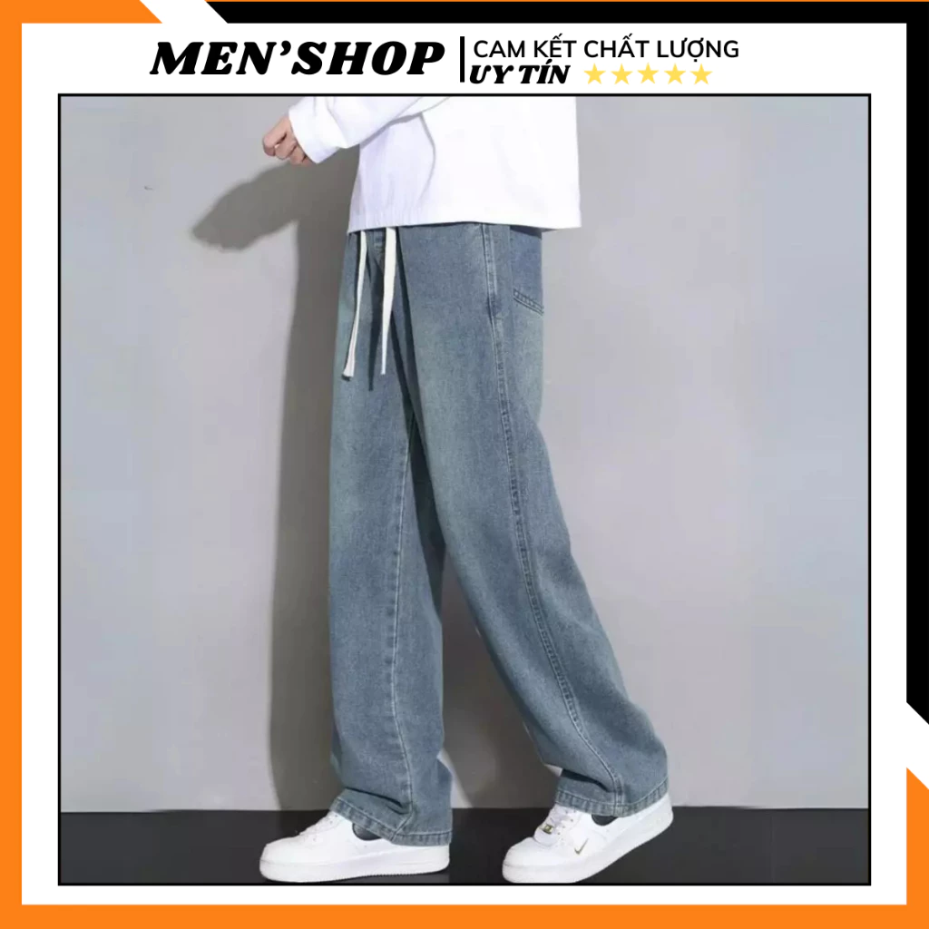 Mặc quần jean nam baggy cạp chun nhưng vẫn bị gò hạn? Bí quyết nằm ở cách chọn size