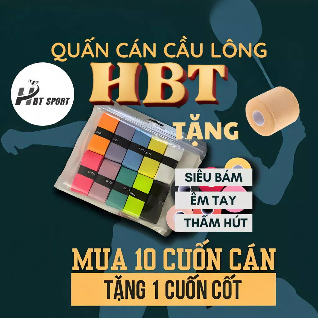 Vì Sao Quấn Cán Vợt Cầu Lông Siêu Thấm Mồ Hôi Lại Là Bí Quyết Của Người Chơi Cầu Lông Chuyên Nghiệp