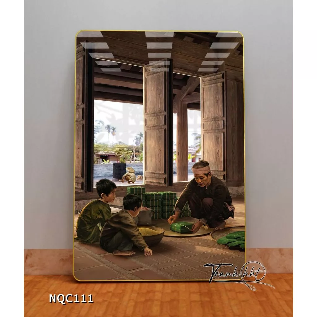 Làm thế nào để treo tranh gương phòng khách đẹp mà không sợ bị lỗi thời?