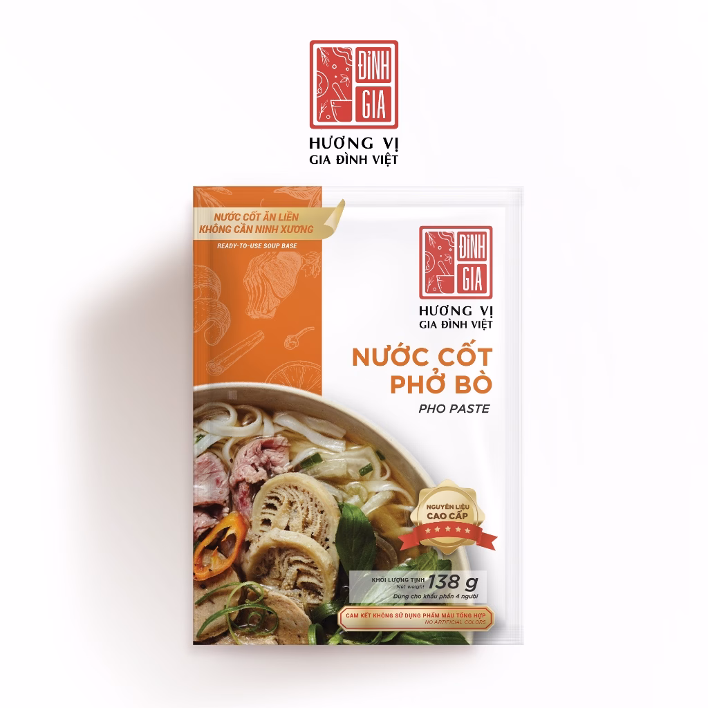 Vì sao nước cốt Phở Bò Đỉnh Gia 138g là lựa chọn hoàn hảo cho bữa sáng bận rộn?