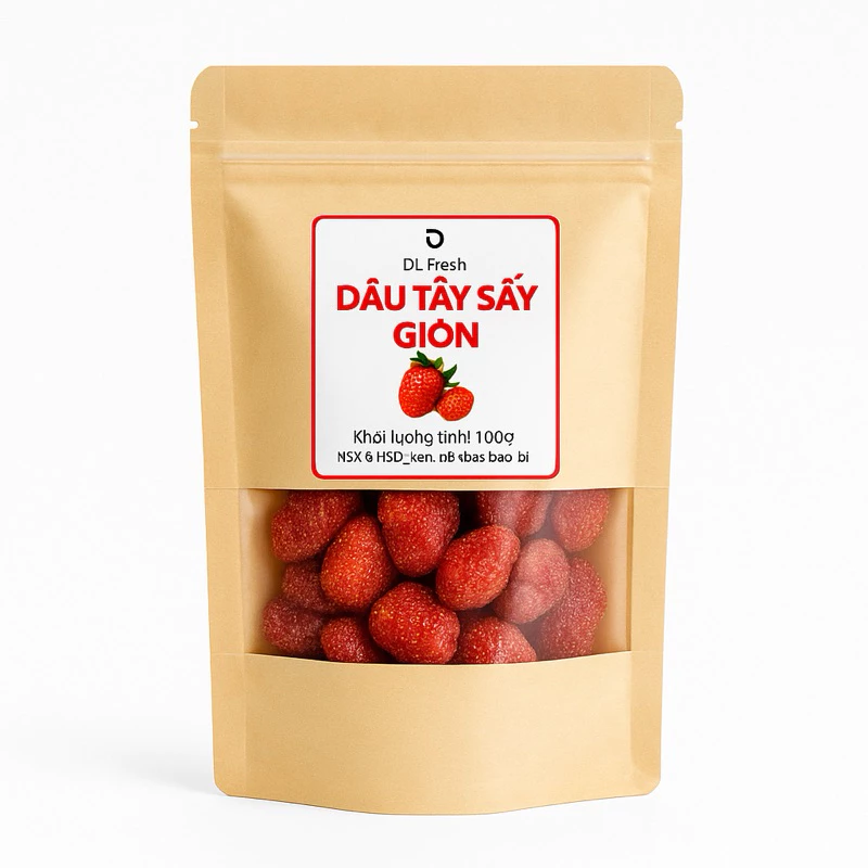 Làm Thế Nào Để Bảo Quản Dâu Tây Sấy Giòn DLFresh Để Ăn Vặt Được Lâu Và Giữ Nguyên Giòn Rụm?