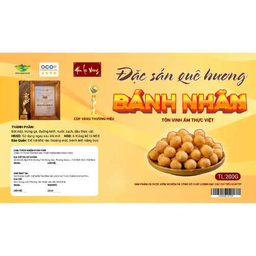 Làm sao để phân biệt bánh nhãn truyền thống Hoa Lư Vàng thật và giả khi mua ở siêu thị?