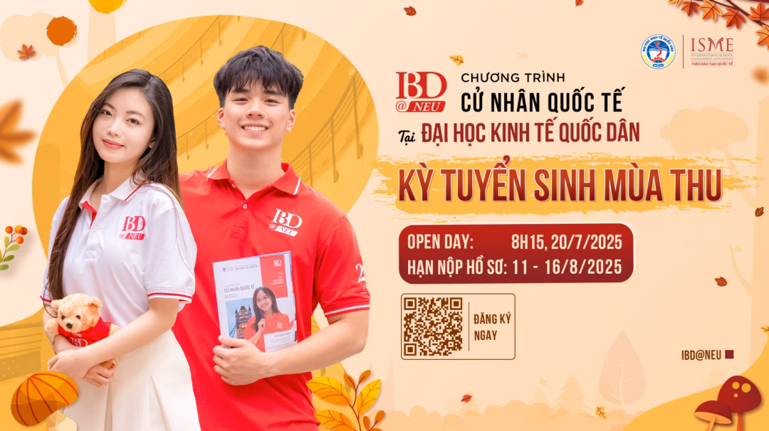 Đại học Kinh tế Quốc dân mở cửa đón phụ huynh và học sinh tại Ngày hội IBD OPEN DAY Tìm hiểu ngay tại 𝐈𝐁𝐃 𝐎𝐏𝐄𝐍 𝐃𝐀𝐘: