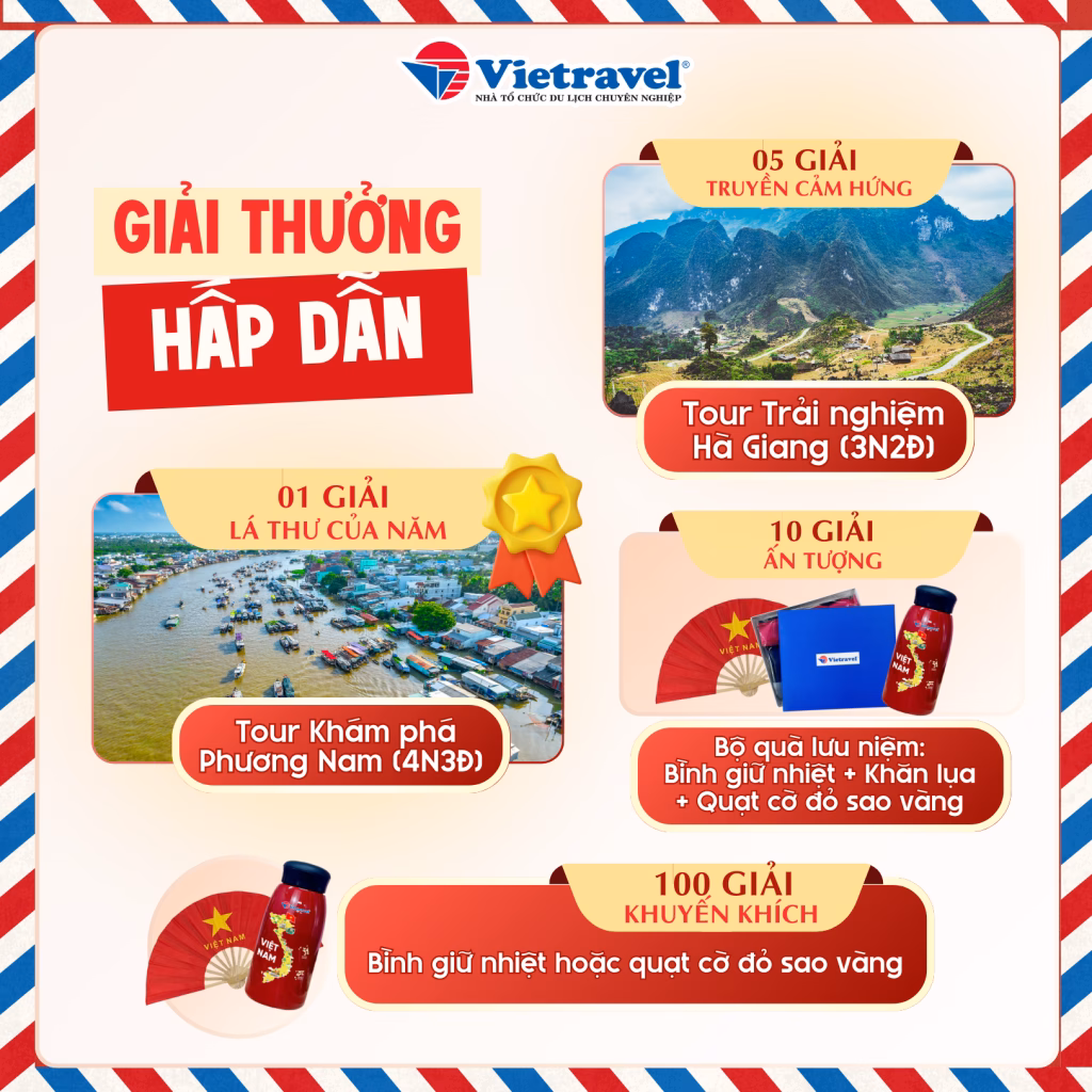 Vietravel tổ chức cuộc thi viết thư thể hiện tình yêu với Hà Nội Viết nên tình yêu Tổ quốc qua từng trang thư