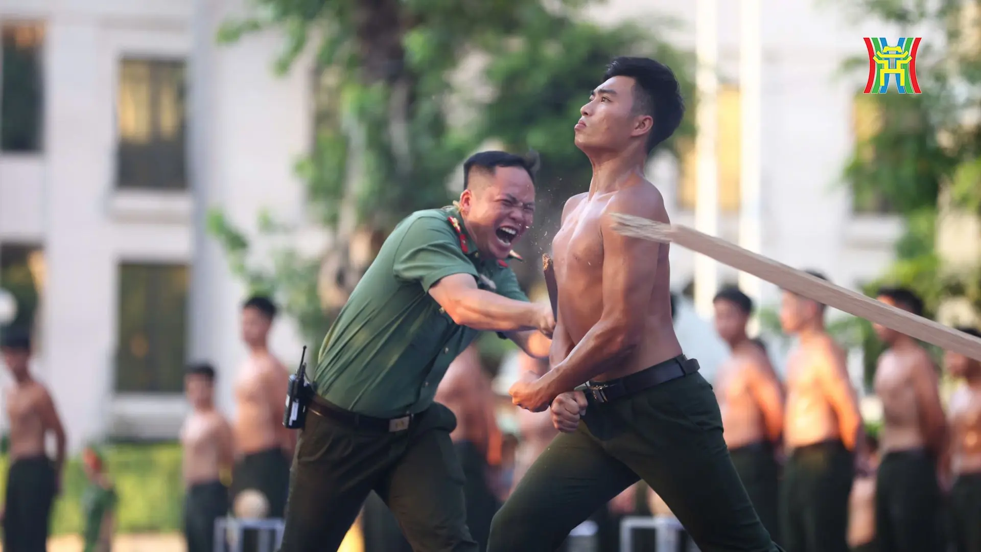 Công an Hà Nội trình diễn kỹ thuật, võ thuật trong bảo vệ an ninh Tổ quốc Đài PTTH Hà Nội