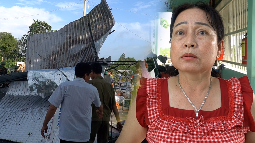 Lốc xoáy quét sập hàng trăm căn nhà ở Đồng Tháp và An Giang