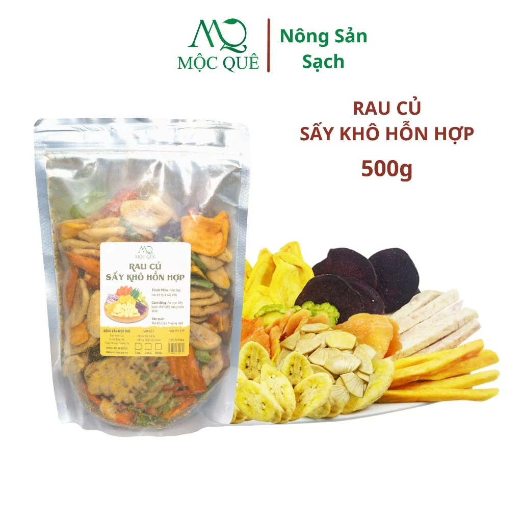 Rau củ sấy khô hỗn hợp: Bất ngờ vị ngọt tự nhiên kéo dài suốt cả ngày làm việc