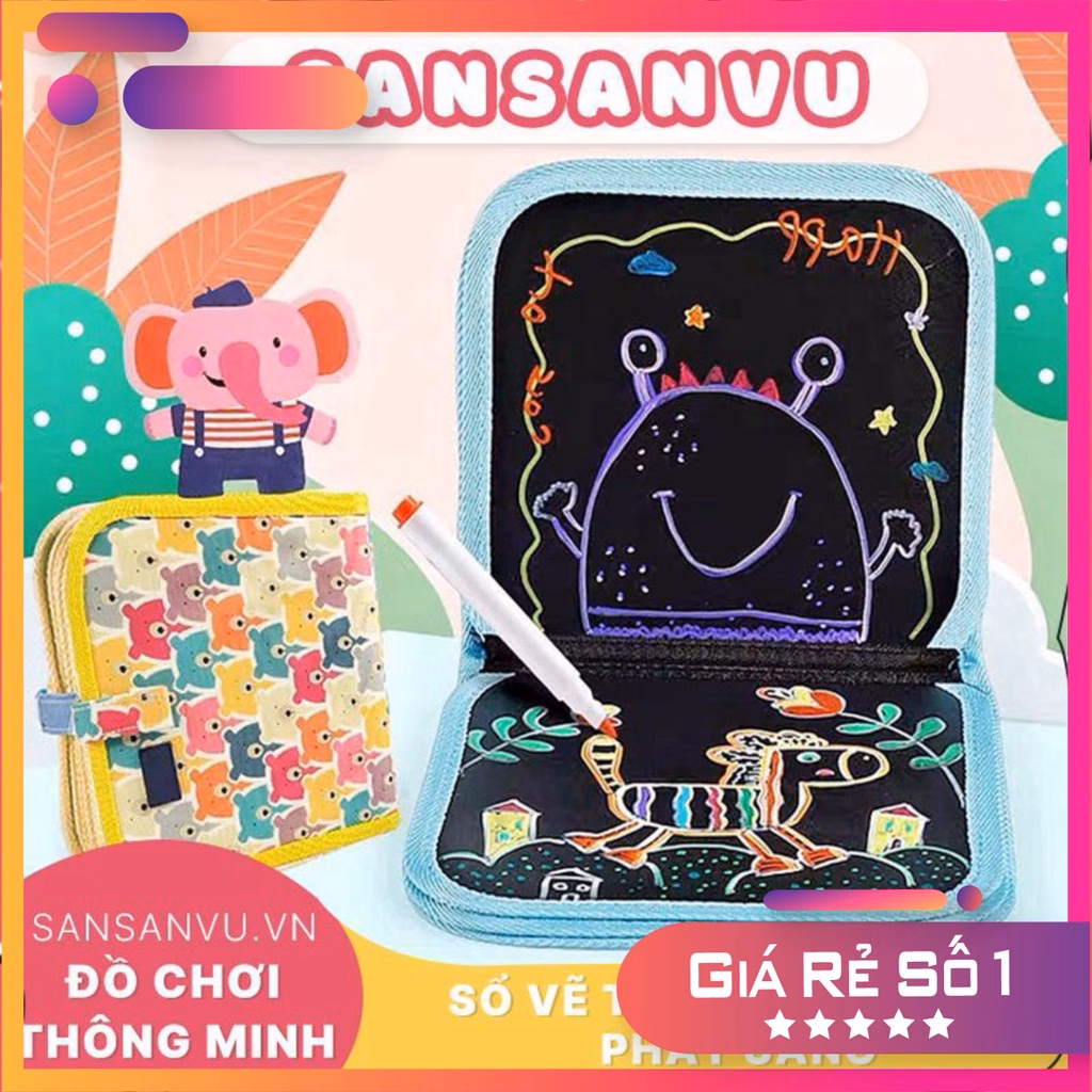 Làm thế nào để sổ vẽ tự xóa graffiti phát sáng trở thành món đồ không thể thiếu trong các hoạt động sáng tạo của bé?
