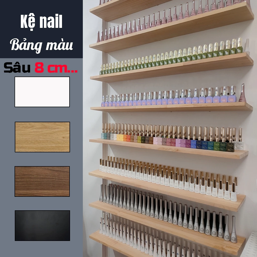 Làm thế nào để chọn kệ gắn tường trang trí cho Spa và Tiệm Nail mà không lãng phí tiền?